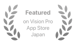Featured on Vision Pro App Store Japan